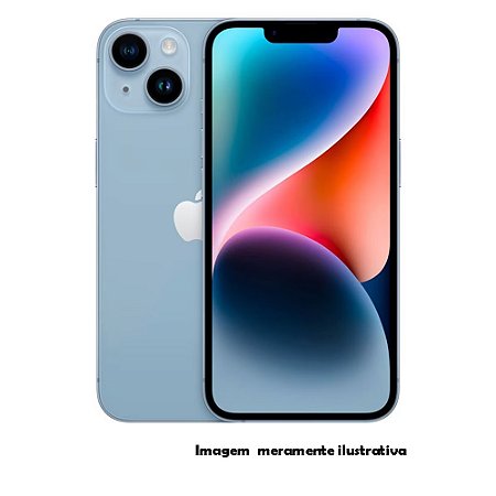 Iphone 14 128GB Apple Azul Seminovo 86% (FI)
