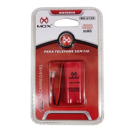 Bateria Telefone sem Fio Mox MO-U120 2,4V 600mAh