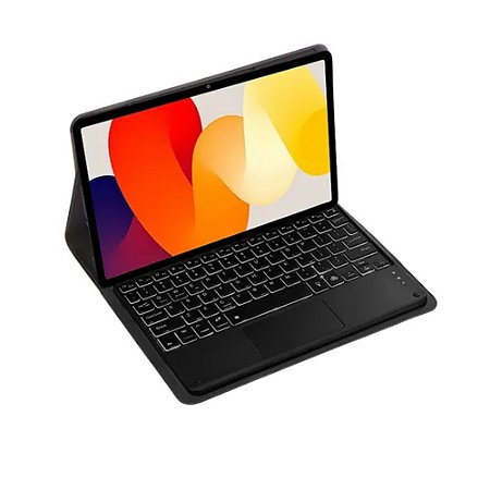 Capa com Teclado Bluetooth para Tablet Xiaomi Redmi Pad SE 11" Preto