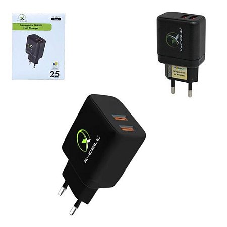 Carregador USB X-Cell XC-UR74P 25W Preto