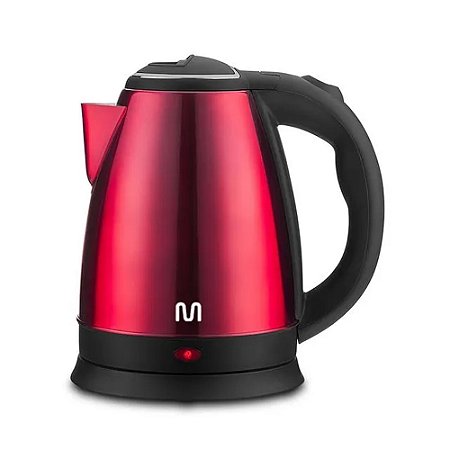 Chaleira Elétrica Multi GO027 1,8L 1150W 127V Inox Vermelha