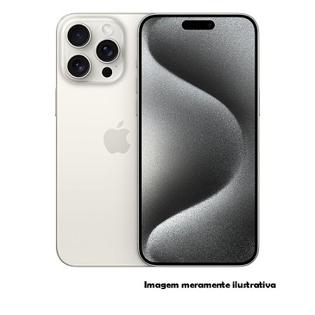 Iphone 15 Pro Max 256GB Apple Branco Seminovo 88% (FI)