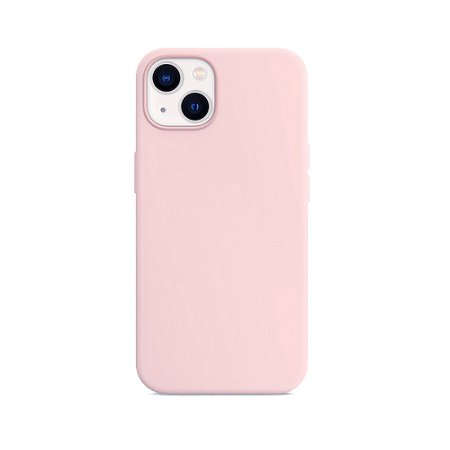 Capa Magsafe Iphone 13 Normal Couro Rosa Claro