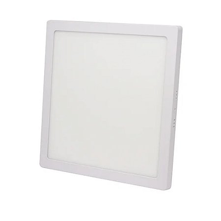 Plafon LED Slim Embutir Kian Quadrada 24W 4.000K Branca Neutra