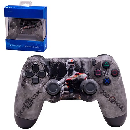Controle PlayStation 4 CUH-ZCT2U sem fio Prata God Of War