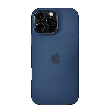 Capa Iphone 16 Pro Soft Protection Azul Escuro