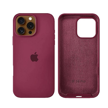 Capa Iphone 16 Pro Soft Protection Vinho