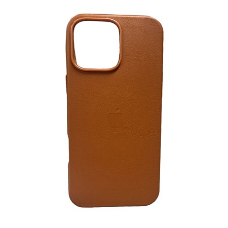 Capa Magsafe Iphone 14 Couro Marrom