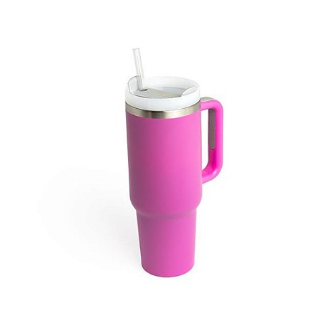 Caneca Térmica com Alça Tomate AK-1202 1,2L Pink com Tampa