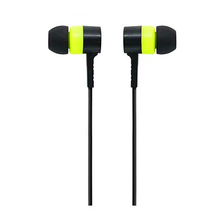 Fone de Ouvido Nenhum Ruído Lelong LE-0201 Preto e Verde