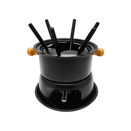 Conjunto Fondue Top Rio TRC0130 11 Peças Preto