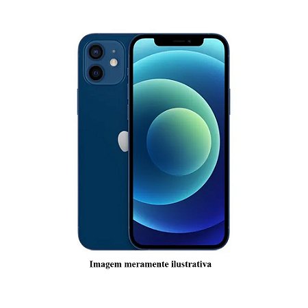 Iphone 12 128GB Apple Azul Seminovo 87% (FI)