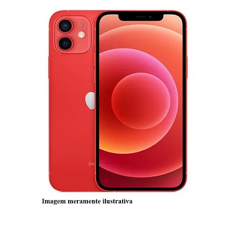 Iphone 12 128GB Apple Vermelho Seminovo 73% (MT)