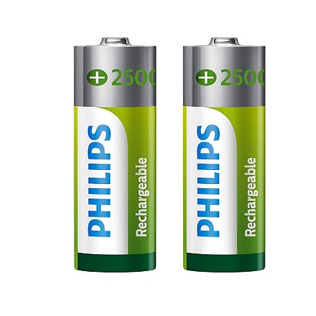 Pilha Recarregável Philips AA R6B2RTU25/97 com 2