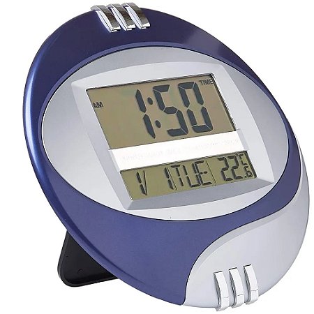 Relógio Digital Mesa e Parede Clock YN3885 Azul