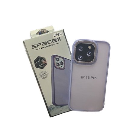 Capa Iphone 16 Pro Super Cristal Lilás