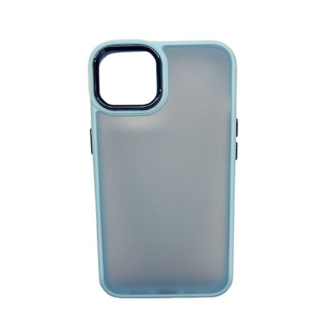 Capa Iphone 14  Super Cristal Azul