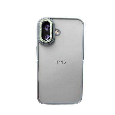 Capa Iphone 16  Super Cristal Azul Acero