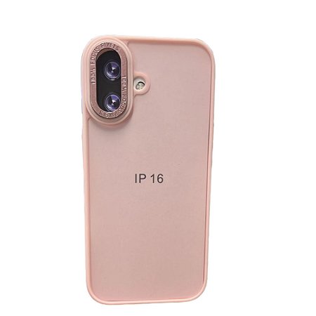 Capa Iphone 16  Super Cristal Rosa