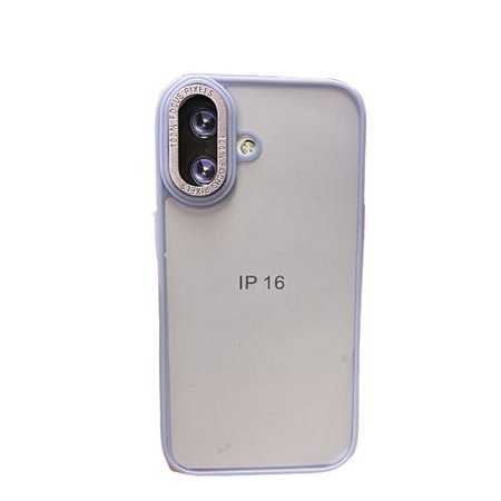 Capa Iphone 16  Super Cristal Lilás