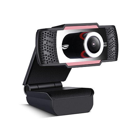 Webcam C3Tech WB-100BK 1080P Full HD Preta