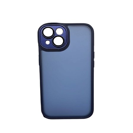 Capa Iphone 15  Super Cristal Azul Escuro