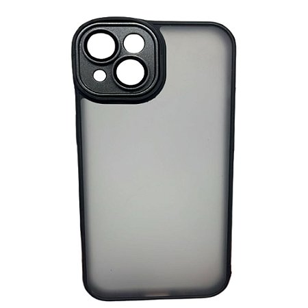 Capa Iphone 14  Super Cristal Preto