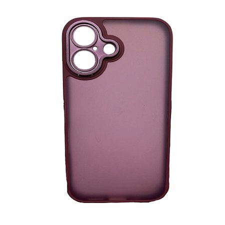 Capa Iphone 16 Super Cristal Vinho
