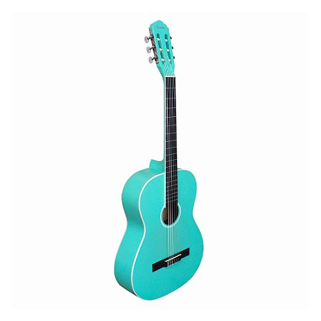 Violão Acústico Start Giannini N-14 TBS Náilon Turquoise Blue Satin