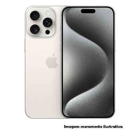 Iphone 15 Pro Max 256GB Apple Branco Seminovo 84% (MT)