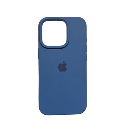 Capa Smartphone Iphone 16 Pro Silicone Azul Acero