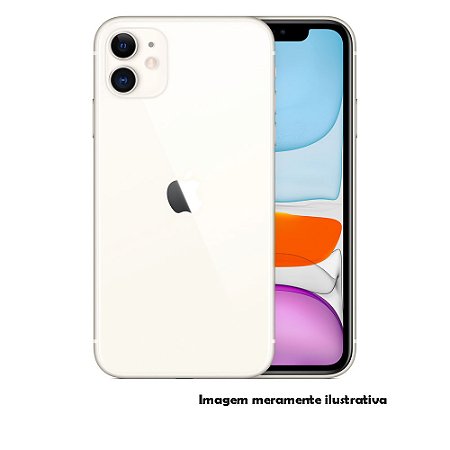 Iphone 11 64GB Apple Branco Seminovo 74% (FI)