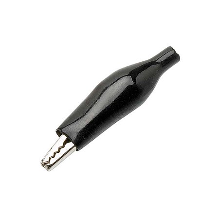 Plug Jacaré YK-2402 Fusibras Pequeno Preto