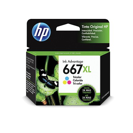 Cartucho de Tinta Hp 667XL 8Ml Colorido