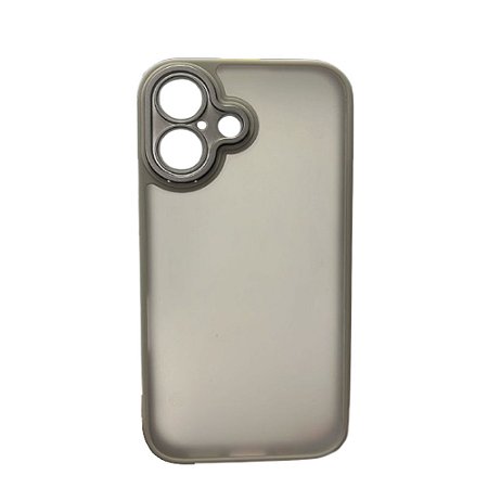 Capa Iphone 16 Super Cristal Cinza