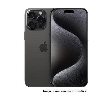 Iphone 15 Pro Max Apple 256GB Preto Seminovo 86% (MT)