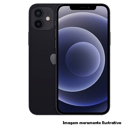 Iphone 12 64GB Apple Preto Seminovo 77% (FI)