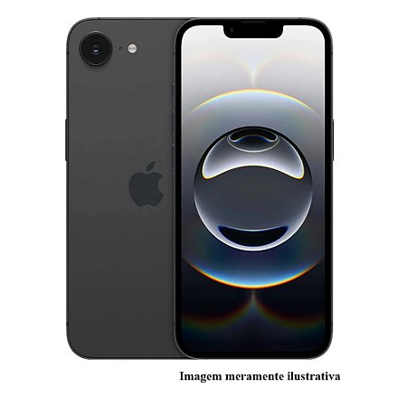 Iphone 16e Apple 256GB Preto Seminovo 100% (MT)