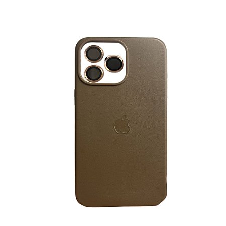 Capa Magsafe Iphone 15 Pro Max Couro Marron