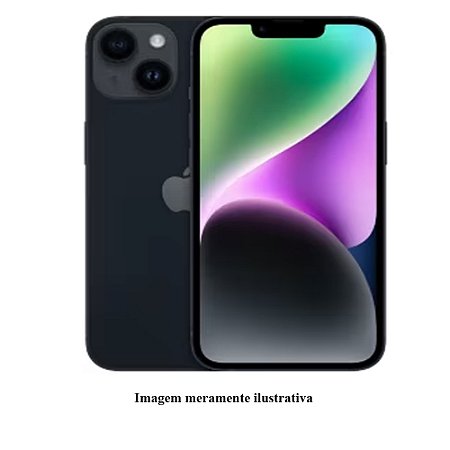 Iphone 14 128GB Apple Preto Seminovo 84% (FU)