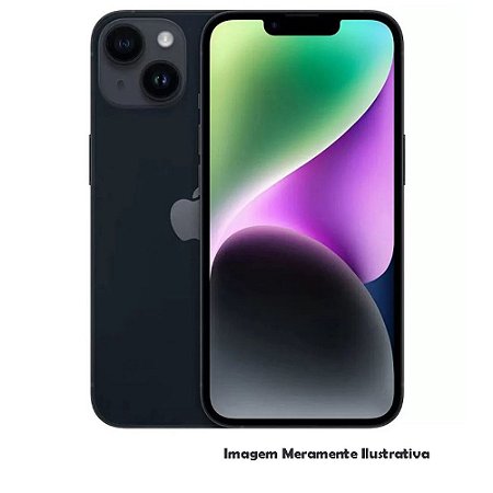 Iphone 14 128GB Apple Preto Seminovo 85% (FU)