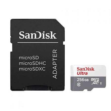 Cartão Memória Micro SD SanDisk Ultra C10 256GB