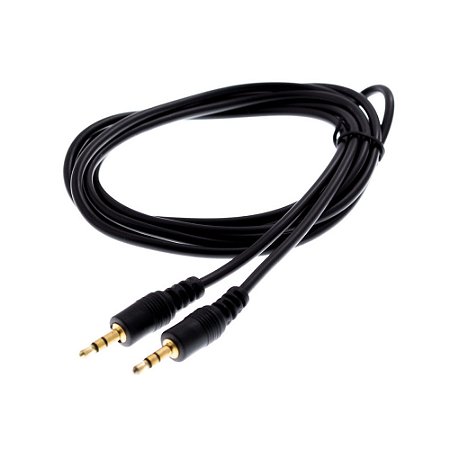 Cabo Áudio P2 St x P2 St IT-Blue LE-804 Preto 1.5 Metros