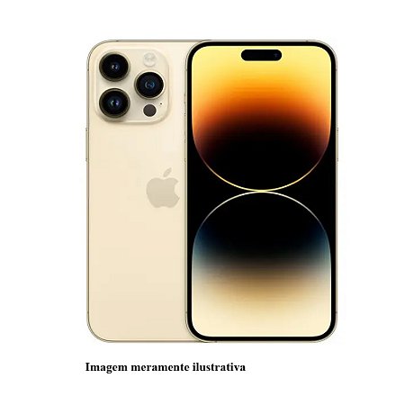 Iphone 14 Pro Max 128GB Apple Dourado Seminovo 87% (MT)