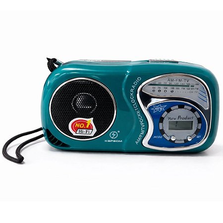 Rádio Portátil Kapbom K-2019 AM/FM/TV Verde