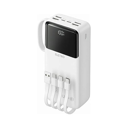 Carregador Portátil Turbo Eletro Mex EL-2938 30000mAh Branco