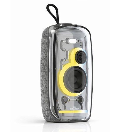 Caixa Som Grasep D-G360 Bluetooth Cinza