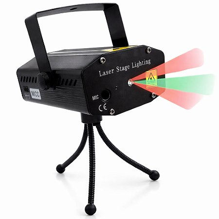 Mini Laser Luzes Holográficas  Preto