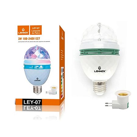 Lâmpada de Led Giratória Lehmox LEY-07 3W