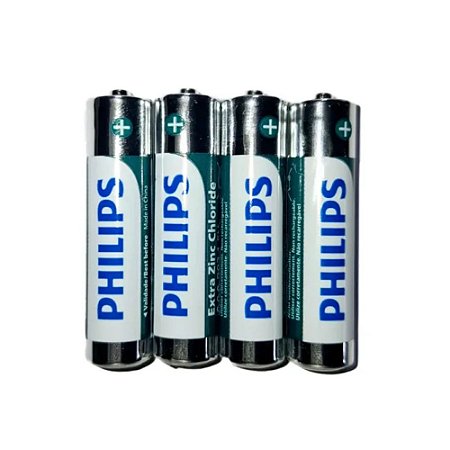 Pilha Zinco AAA Philips com 4 unidades